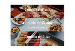 Comida Nacional Modelo HTML5