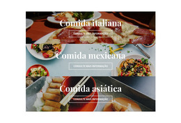 Modelo De Site Para Comida Nacional