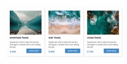 Cestování Oceánem - Drag And Drop HTML Builder