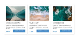 Viajes Oceánicos: Plantilla De Página HTML