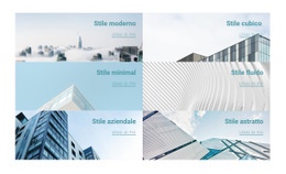 Progettazione Del Sito Web Per Stile Di Innovazione Dell'Architettura