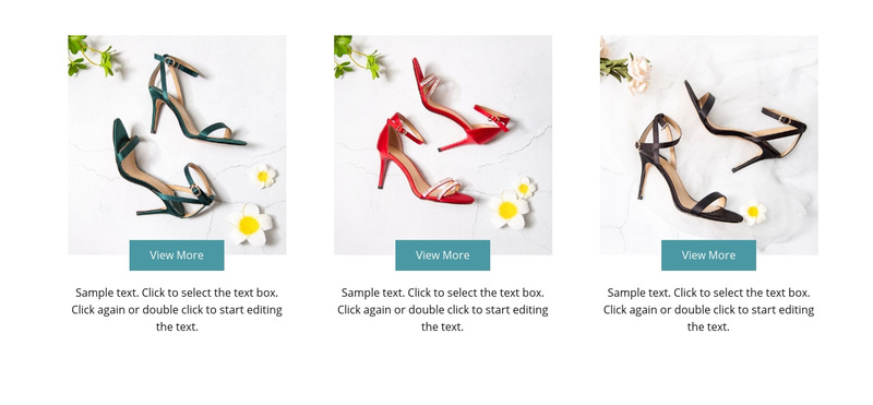 Spring collection Web Page Design
