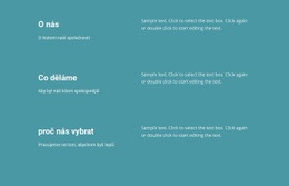 Co Děláme V Podnikání HTML Šablona
