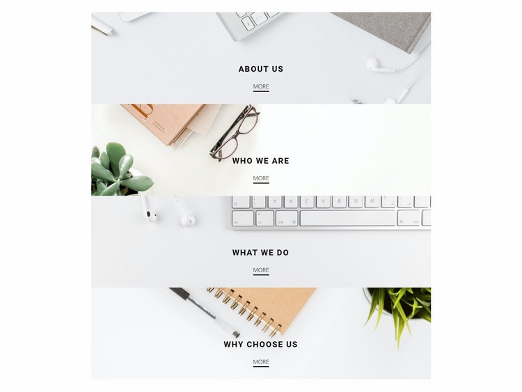 List with business photo Elementor Template Alternative