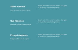 Que Hacemos En Los Negocios Sitio Web De Una Sola Página