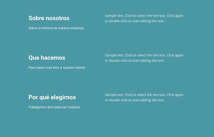 Que hacemos en los negocios Plantilla CSS