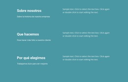 Que Hacemos En Los Negocios Plantilla HTML