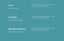 Co Robimy W Biznesie Szablon HTML