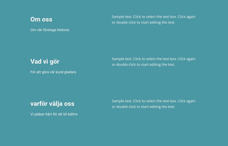 Vad vi gör i affärer CSS -mall