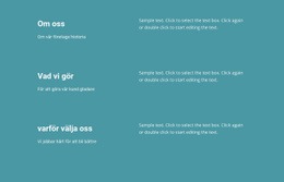 Vad Vi Gör I Affärer HTML-Mall