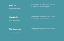 What We Do In Business - Landing Page Template