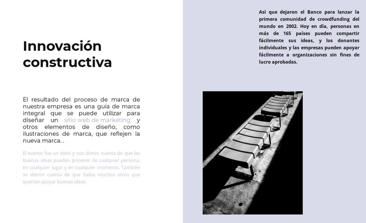 Desarrollo tecnológico Maqueta de sitio web