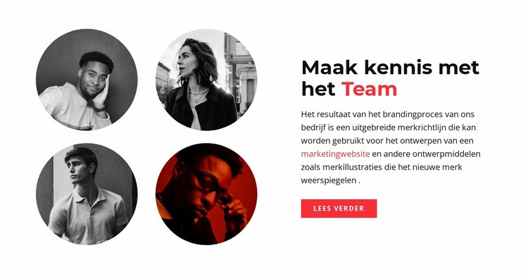 SMM-team Website Builder-sjablonen