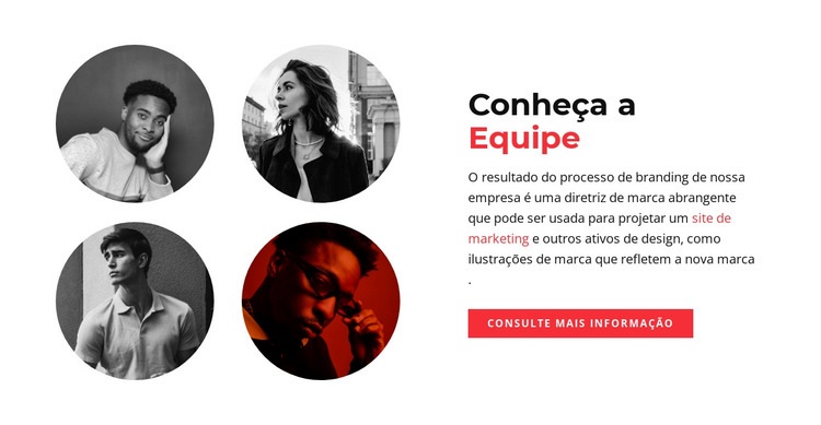 Equipe SMM Maquete do site