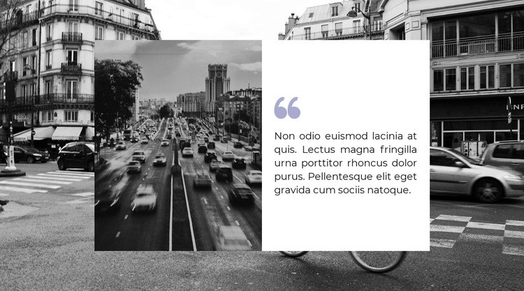 Grande città Mockup del sito web