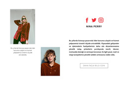 Stilistlerimiz Web Sitesi Şablonu