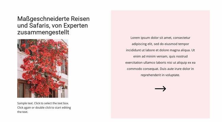 Malerische Straßen Website design