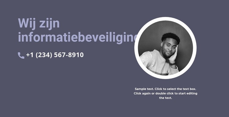 Bel en krijg advies HTML5-sjabloon