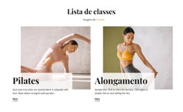 Classes De Esportes - Modelo De Site Gratuito