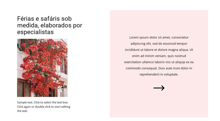 Ruas pitorescas Landing Page