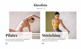 Sportklasser - Gratis Webbplatsmall