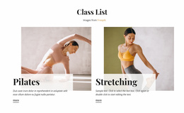 Sport Classes Website Template