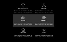 Liste Mit Geschäftsfunktionen – Webvorlage