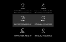 Lista Con Características Comerciales - Página De Inicio De Descarga Gratuita