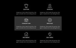 Liste Avec Des Fonctionnalités Professionnelles - Modèle Web