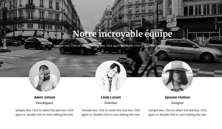 Équipe d'assistants Modèle HTML5