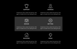 List With Business Features - Web Template