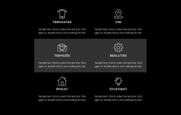 Lista Üzleti Jellemzőkkel HTML CSS Webhelysablon