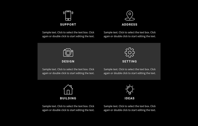 List with business features Squarespace Template Alternative