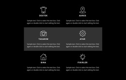 İşletme Özelliklerini Içeren Liste - Web Sitesi Şablonu Ücretsiz Indir