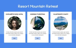 Resort Mountain Retreat Šablona Webových Stránek Hotelu