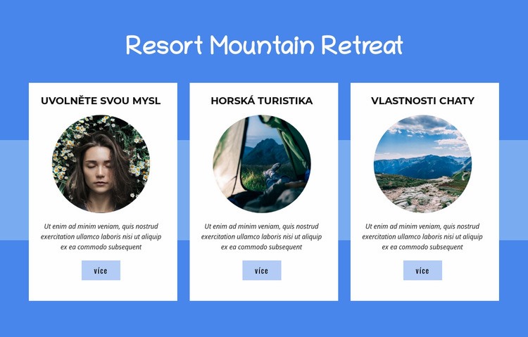 Resort Mountain Retreat Šablona CSS