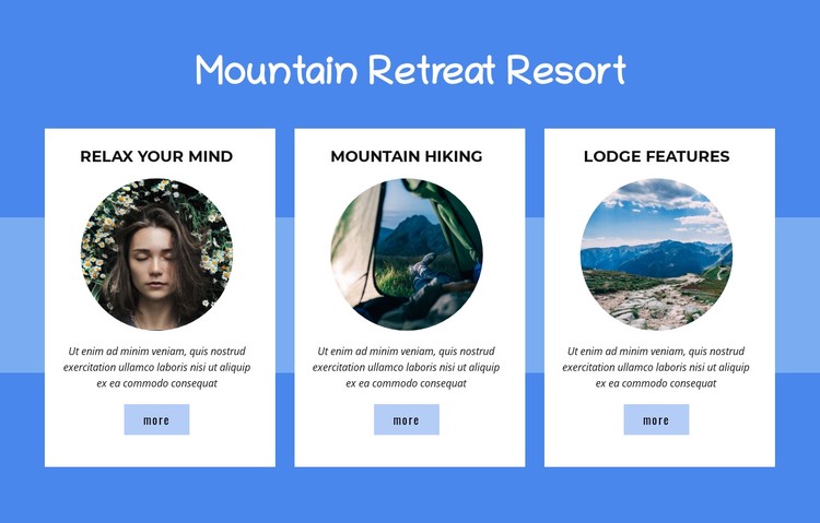 Mountain Retreat Resort CSS Template