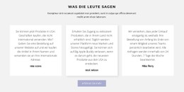 Drei Textfelder Mit Schatten Premium-Vorlage