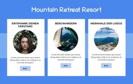 Mountain Retreat Resort Responsive Site
