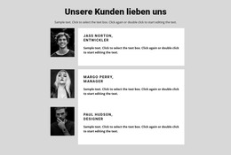 Unsere Kunden Lieben Uns - Beste HTML-Vorlage