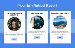 HTML5-Design Für Mountain Retreat Resort