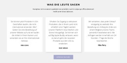 Das Beste Website-Design Für Drei Textfelder Mit Schatten