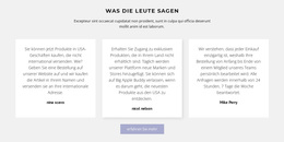 Mehrzweck-WordPress-Theme Für Drei Textfelder Mit Schatten