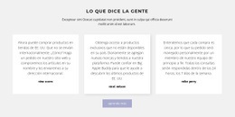 Tres Cuadros De Texto Con Sombra - Design HTML Page Online