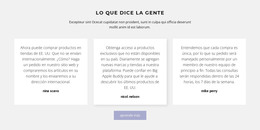 Tres Cuadros De Texto Con Sombra - Plantilla HTML5