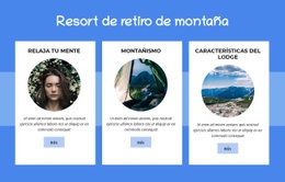 Tema HTML5 Para Resort De Retiro De Montaña