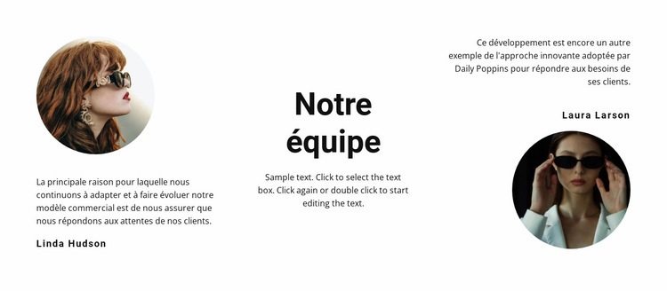 Equipe de deux stylistes Modèle HTML5