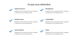 Ce Que Vous Obtiendrez - Thème WordPress Simple