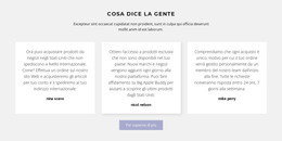 Tre Caselle Di Testo Con Ombra - Modello HTML5