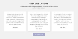 Tre Caselle Di Testo Con Ombra - Modello HTML5 Professionale Personalizzabile